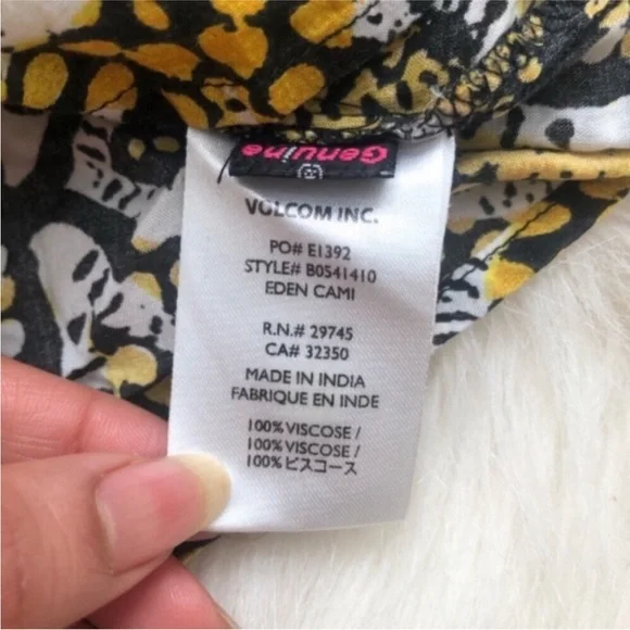 Volcom Eden Layered Cami Crop Top - Picture 5 of 5